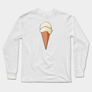 Ice Cream Waffle Cone Long Sleeve T-Shirt